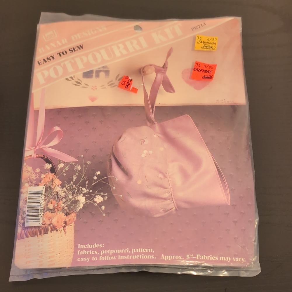 Banar Designs Easy to Sew Potpourri Kit - Pink PK713 Vintage